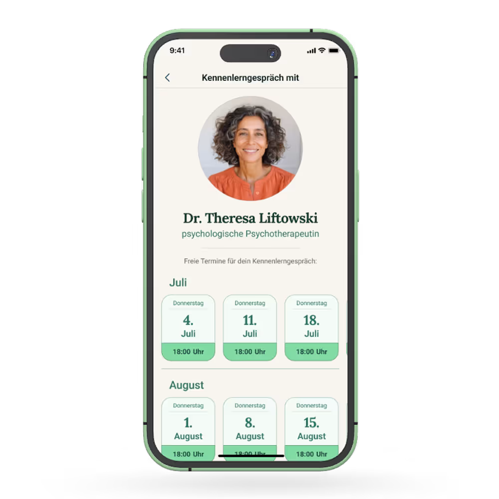 Device mockup showcasing the Therapy Lift App